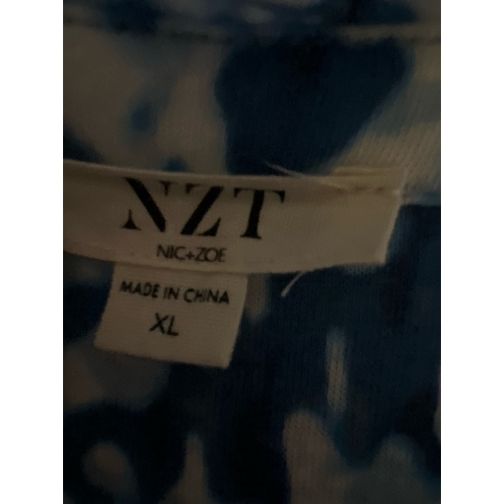 NZT Blue and White Patterned Women's Dress - Picture 2 of 3